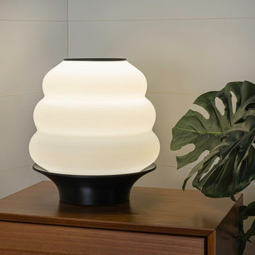 Honey Pot Minimalist Classic Plant-Based PLA 3D Printed Dimmable LED Table Lamp - JONATHAN Y